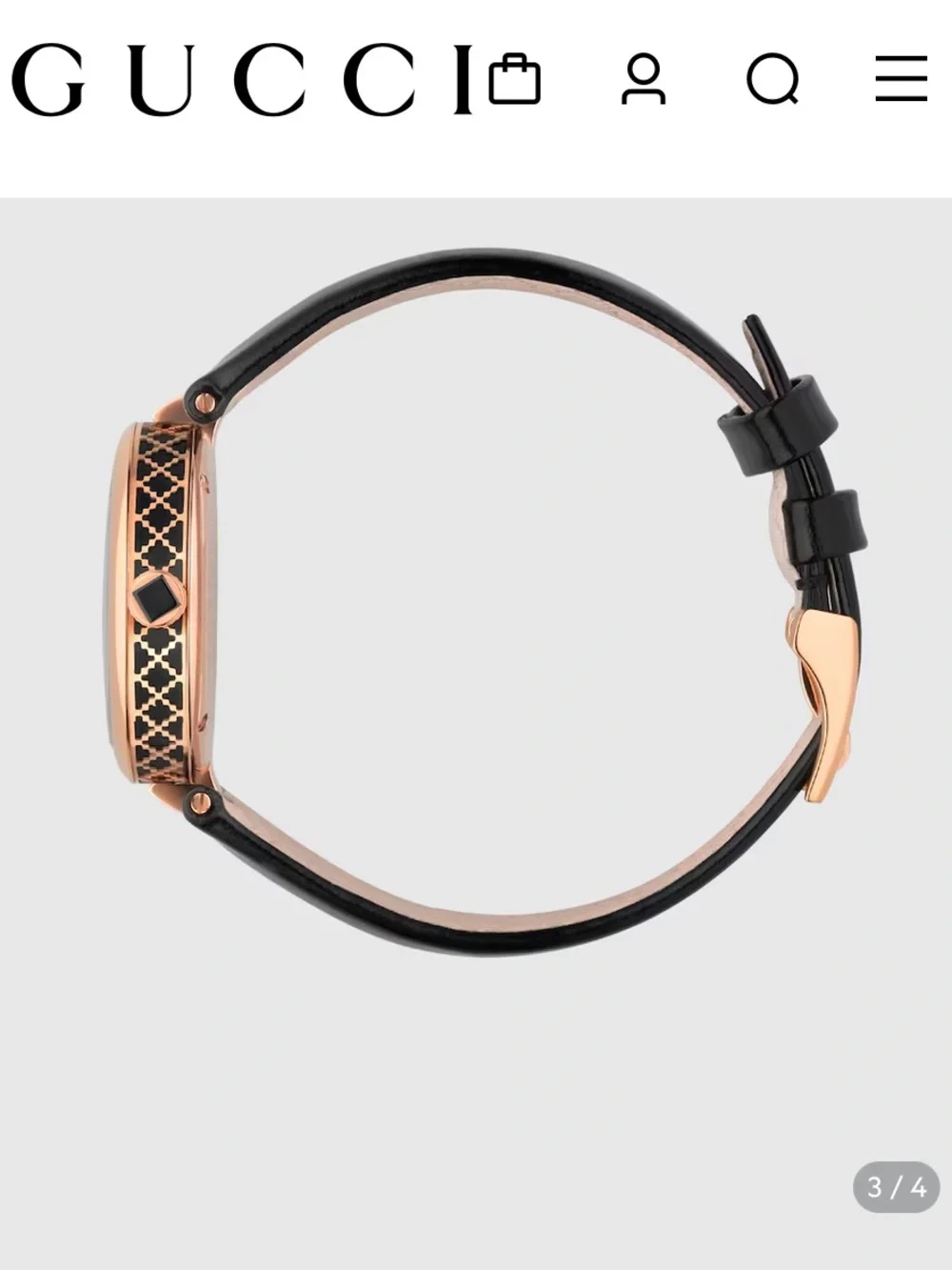 The Gucci Diamantissima Swiss-made women's dress watch